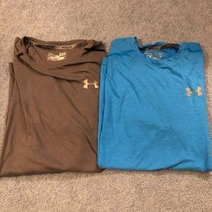 2 Pack Under Armour Size Small Fitted Shirts